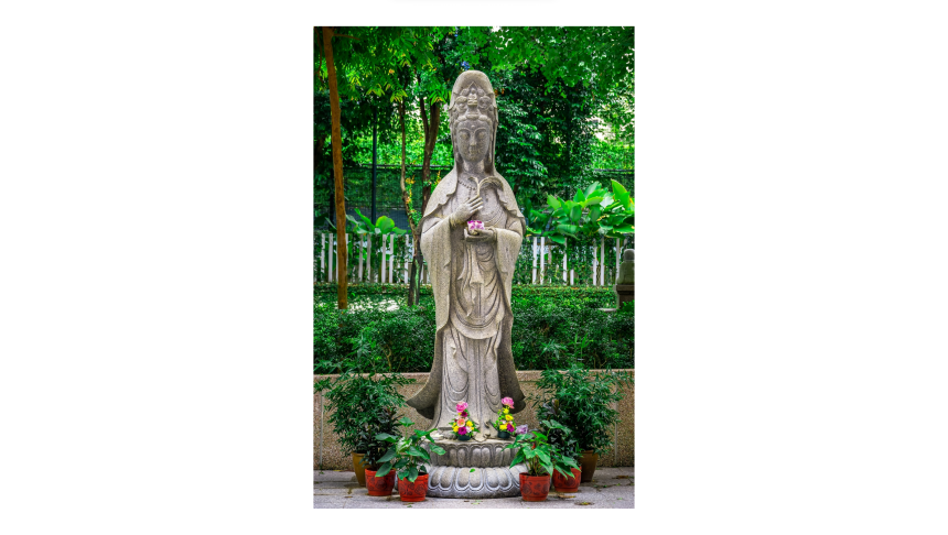 Avalokiteśvara (colloquially known as <i>guan yim ma</i>)