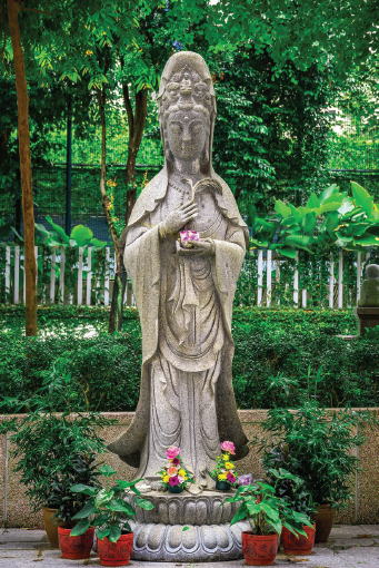 Avalokiteśvara (colloquially known as <i>guan yim ma</i>)